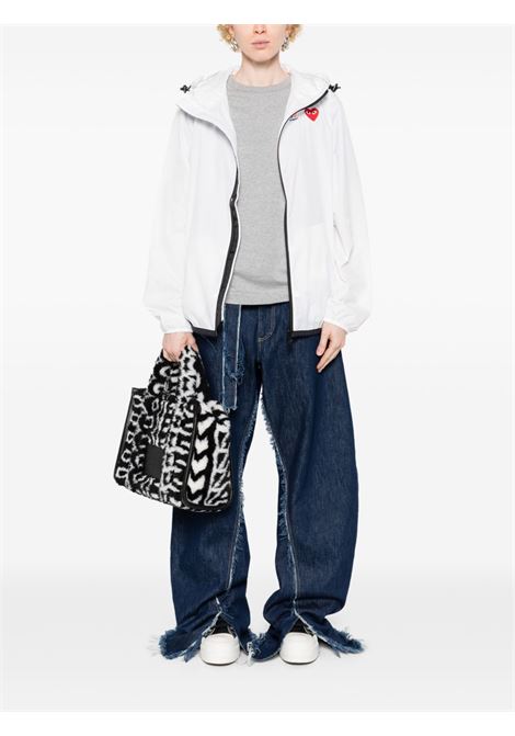 k way play unisex white COMME DES GARÇONS PLAY | AZ-J501-0513